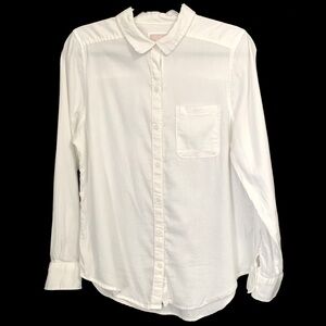 SO Favorite Button Down Cotton Blend Shirt